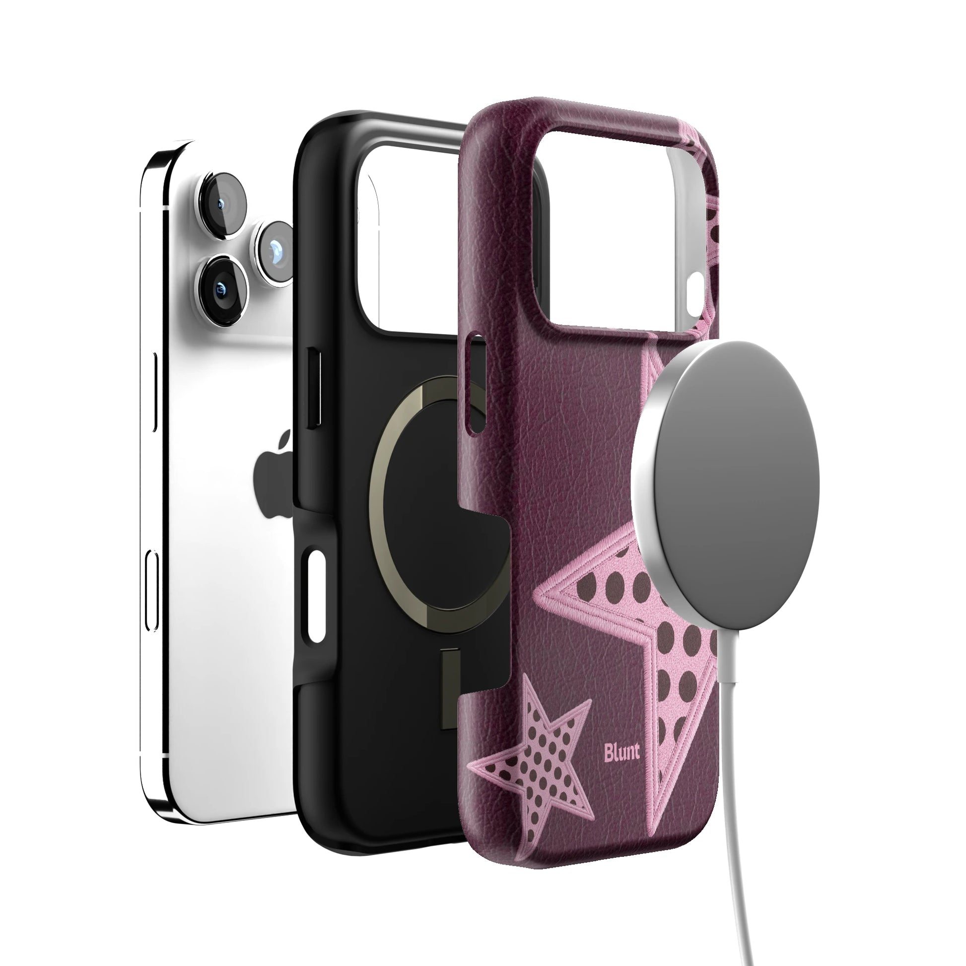 Plum Polka Star iPhone Case gallery - Iphone_17_Pro_4