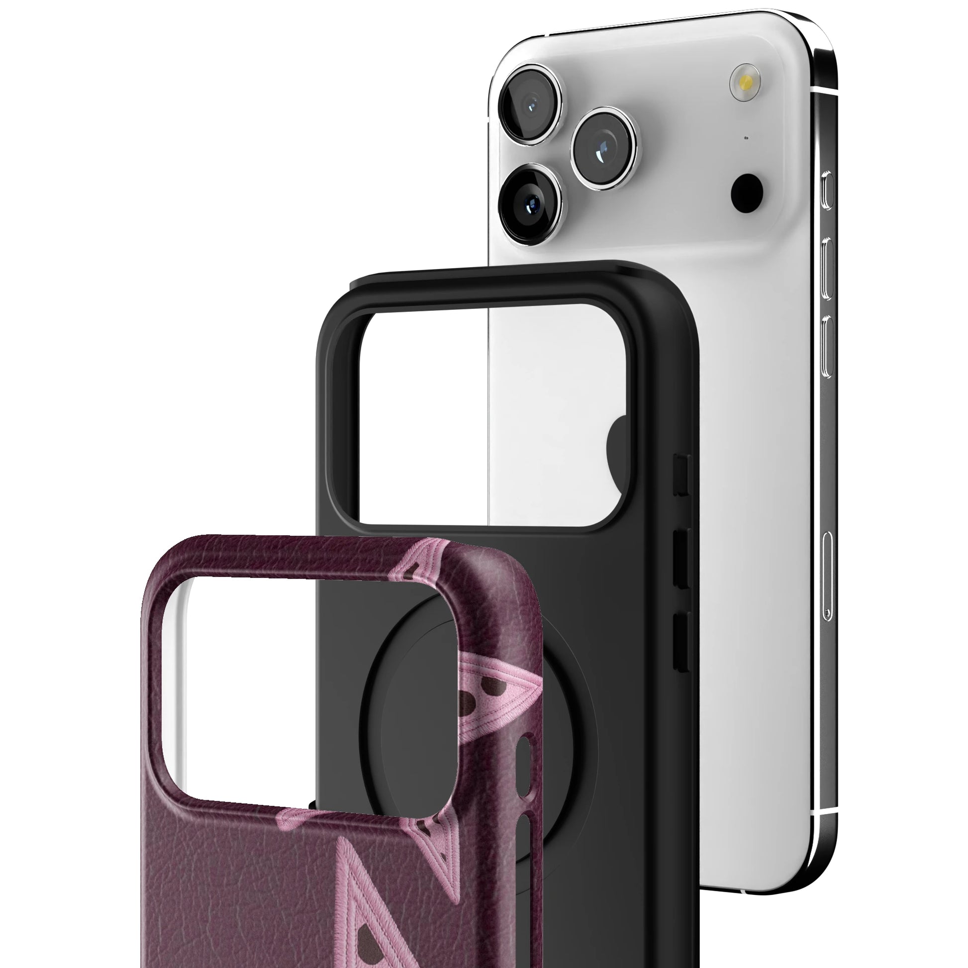 Plum Polka Star iPhone Case gallery - Iphone_17_Pro_Max_3