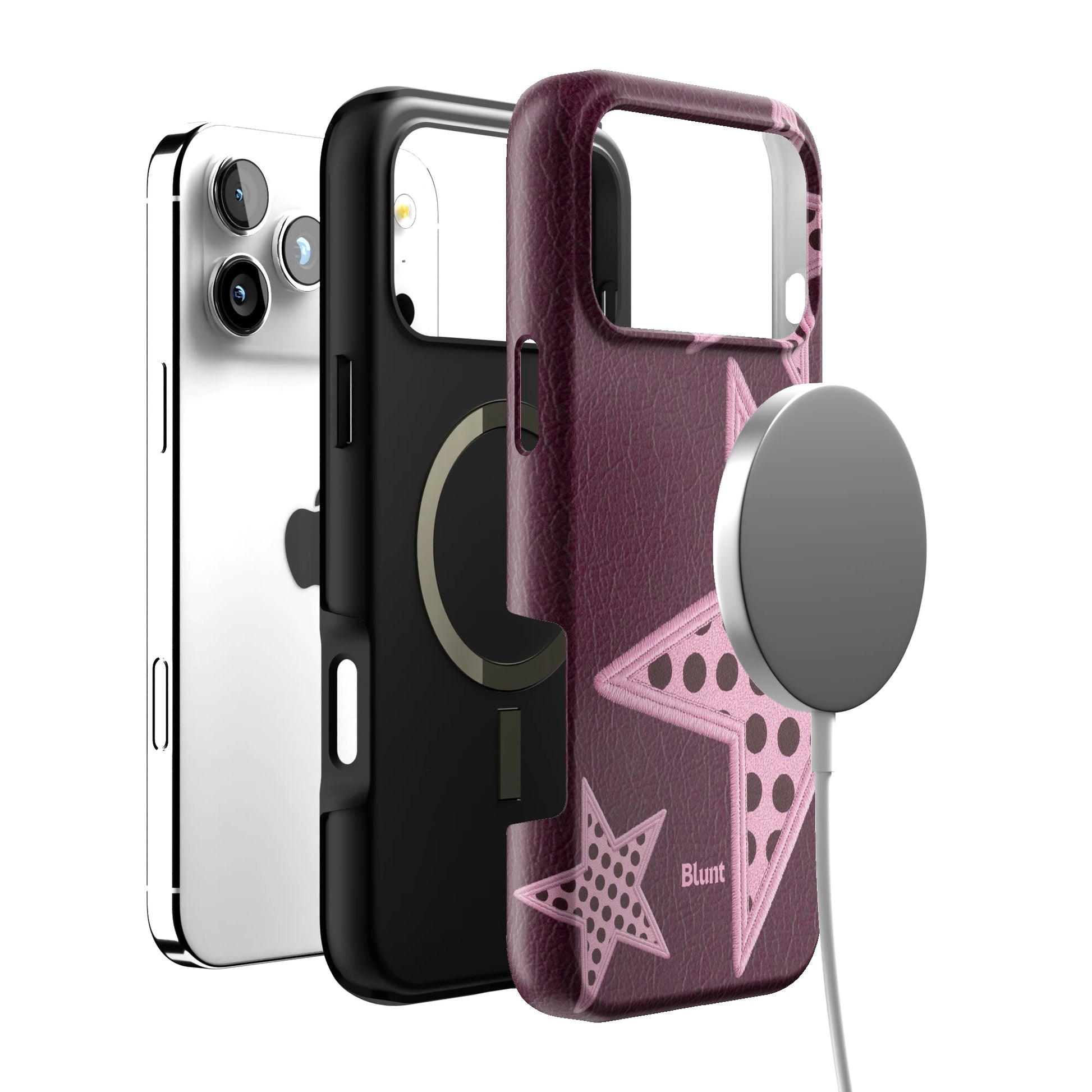 Plum Polka Star iPhone Case gallery - Iphone_17_Pro_Max_4