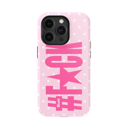 Pink Polka Riot iPhone Case