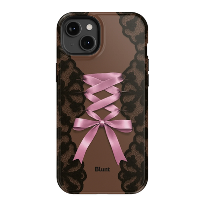Brown Corset iPhone Case