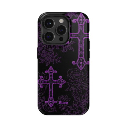 Purple Cross iPhone Case