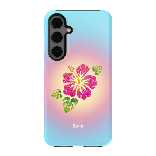 Hibiscus-Glow-samsung-case-Galaxy S24 Plus-1