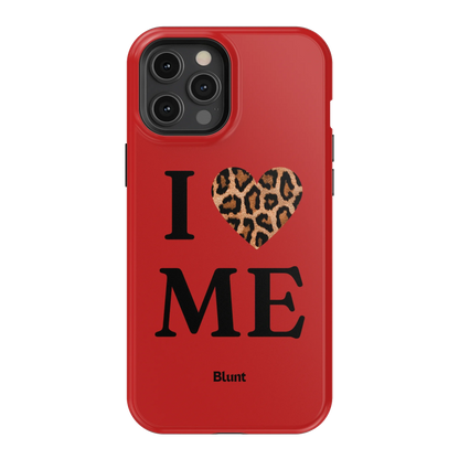 Red I Love Me iPhone Case