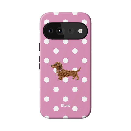 Polka Doxie Pixel Case - Blunt Cases