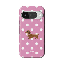 Polka Doxie Pixel Case