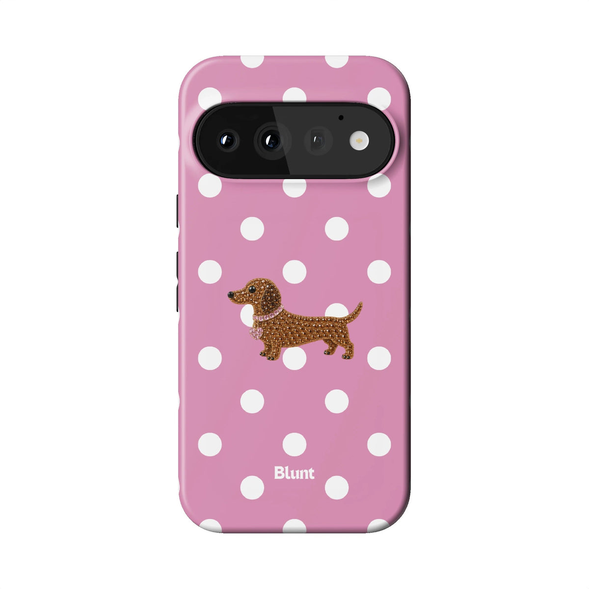 Polka Doxie Pixel Case - Blunt Cases