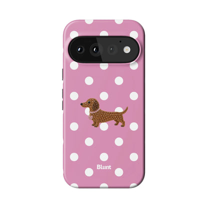 Polka Doxie Pixel Case - Blunt Cases