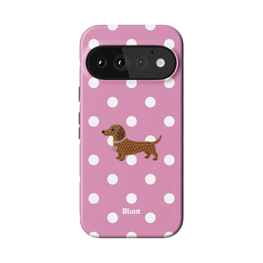 Polka Doxie Pixel Case - Blunt Cases