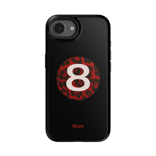 Red Cheetah Magic 8 iPhone Case
