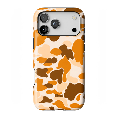 Orange Camo iPhone Case