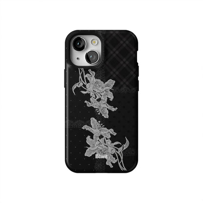 NOIR-PETALS-iphone-case-iPhone 13 Mini-1