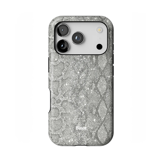 Silver Python iPhone Case