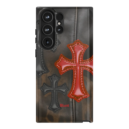 Leather Crosses Samsung Case