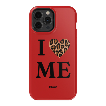 Red I Love Me iPhone Case