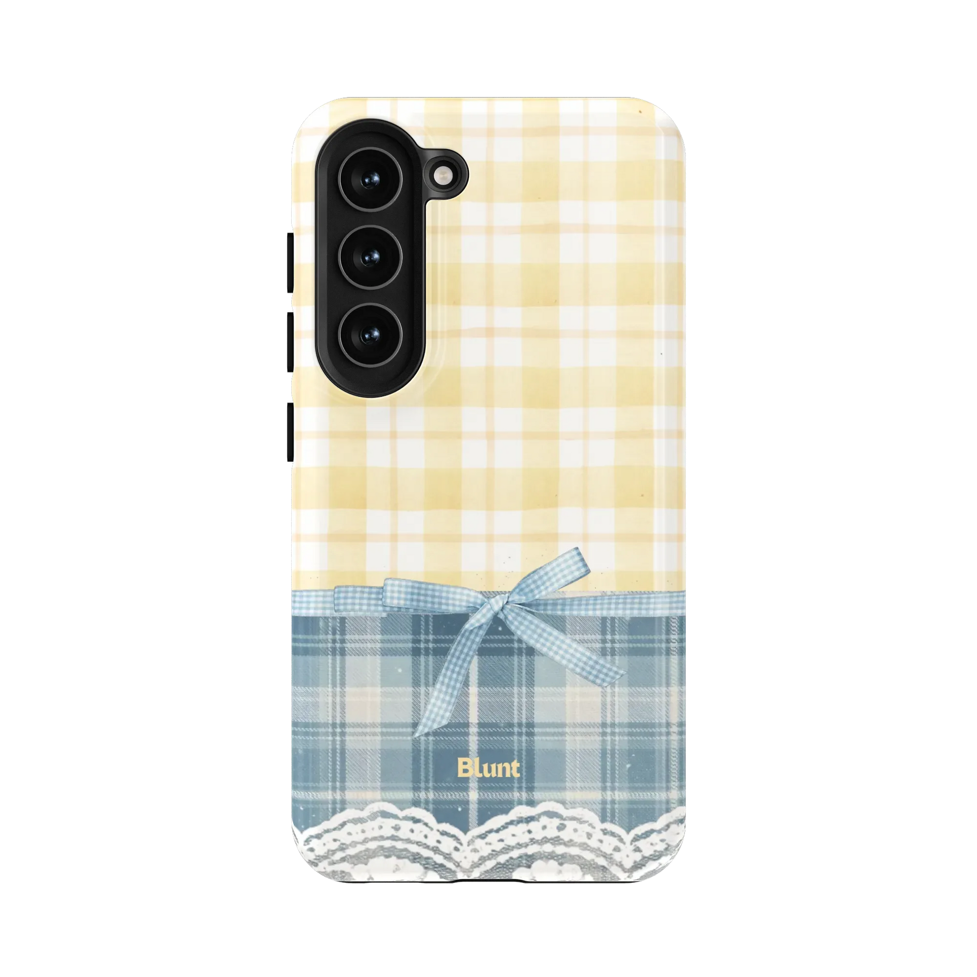 Blue-Lemonplaid-samsung-case-S23-1