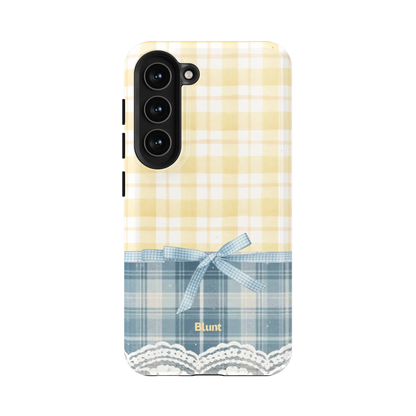 Blue-Lemonplaid-samsung-case-S23-1