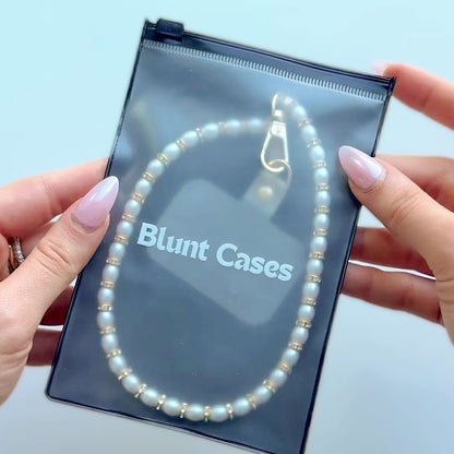 Golden Pearl Phone Charm