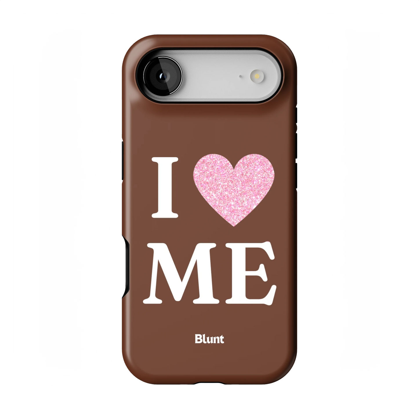 Brown I Love Me iPhone Case