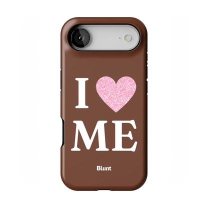 Brown I Love Me iPhone Case