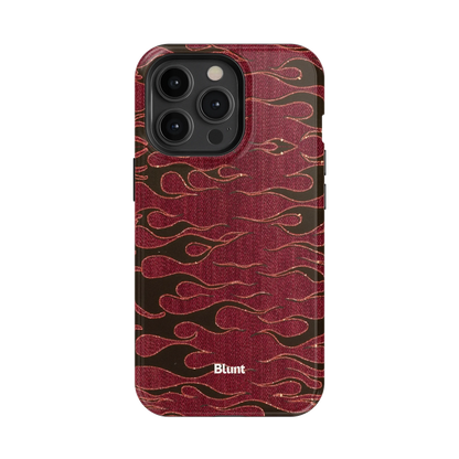 Crimson Fire iPhone Case