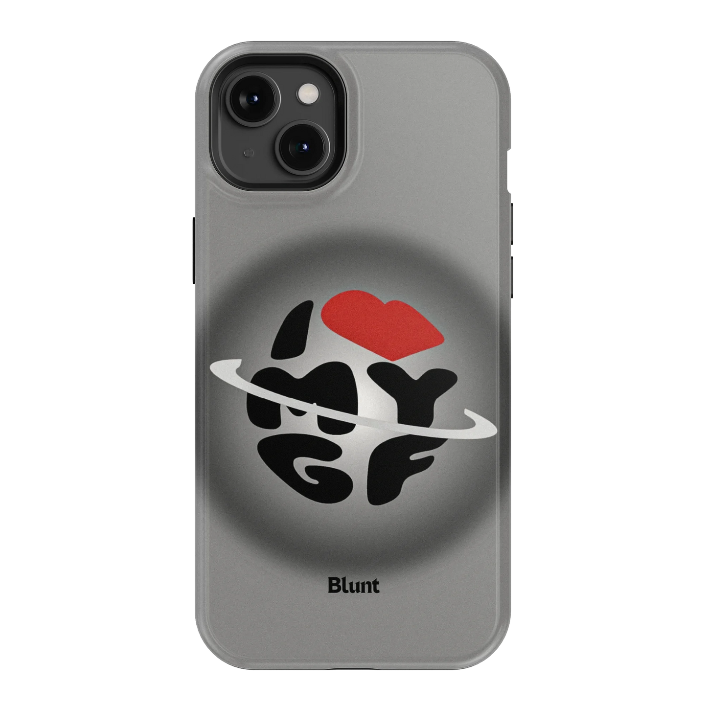 Grey Aura Girlfriend iPhone Case