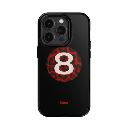 Red Cheetah Magic 8 iPhone Case