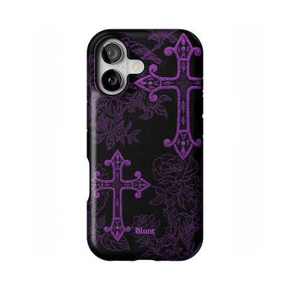 Purple Cross iPhone Case - Blunt Cases