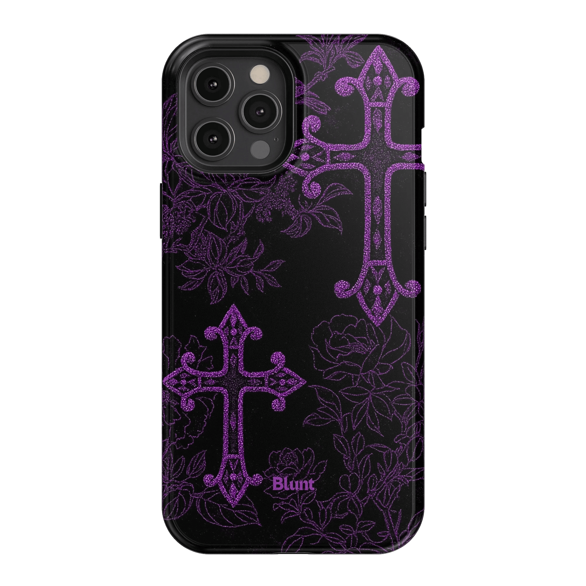 Purple Cross iPhone Case - Blunt Cases
