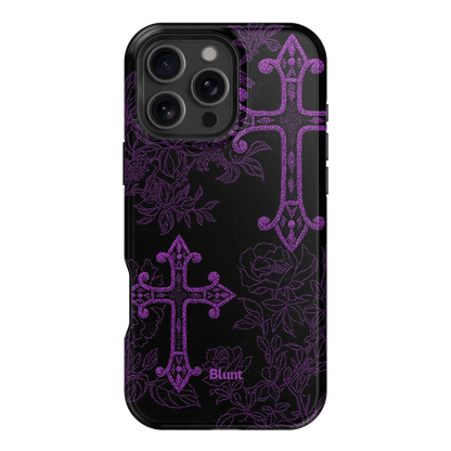 Purple Cross iPhone Case - Blunt Cases