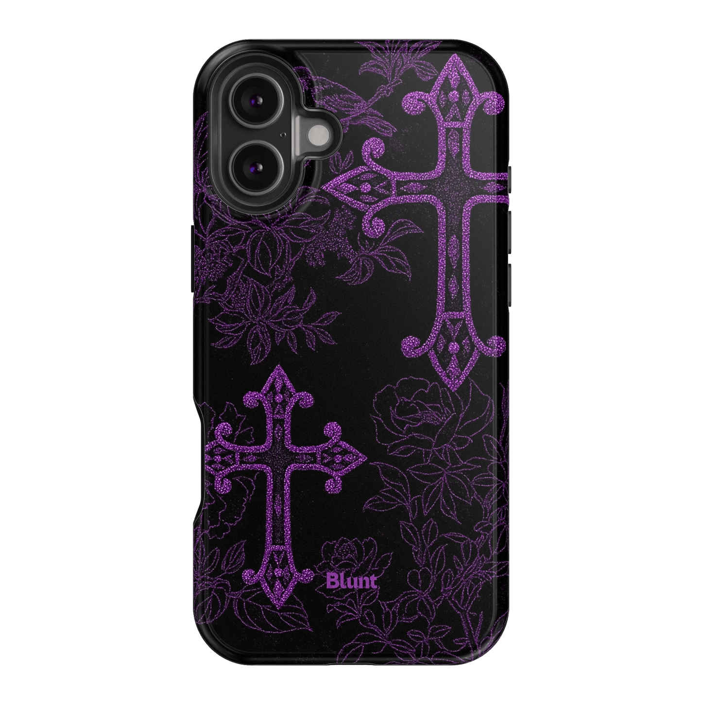 Purple Cross iPhone Case - Blunt Cases