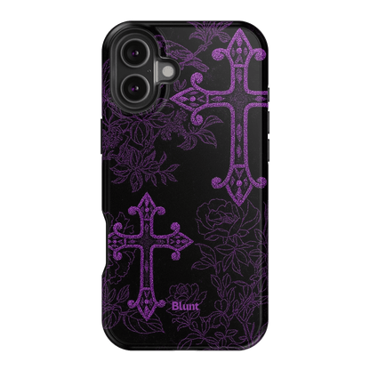 Purple Cross iPhone Case - Blunt Cases