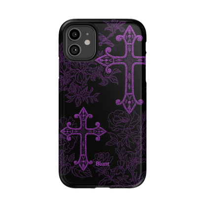 Purple Cross iPhone Case - Blunt Cases