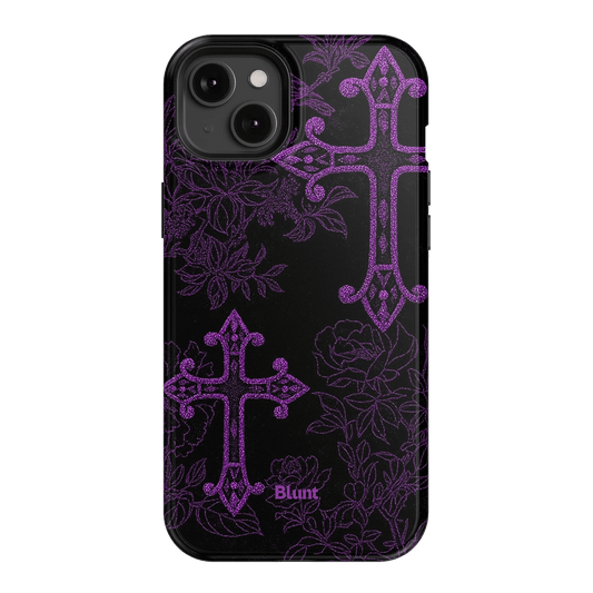 Purple Cross iPhone Case - Blunt Cases