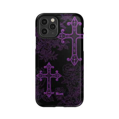 Purple Cross iPhone Case - Blunt Cases