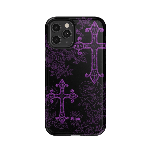 Purple Cross iPhone Case - Blunt Cases