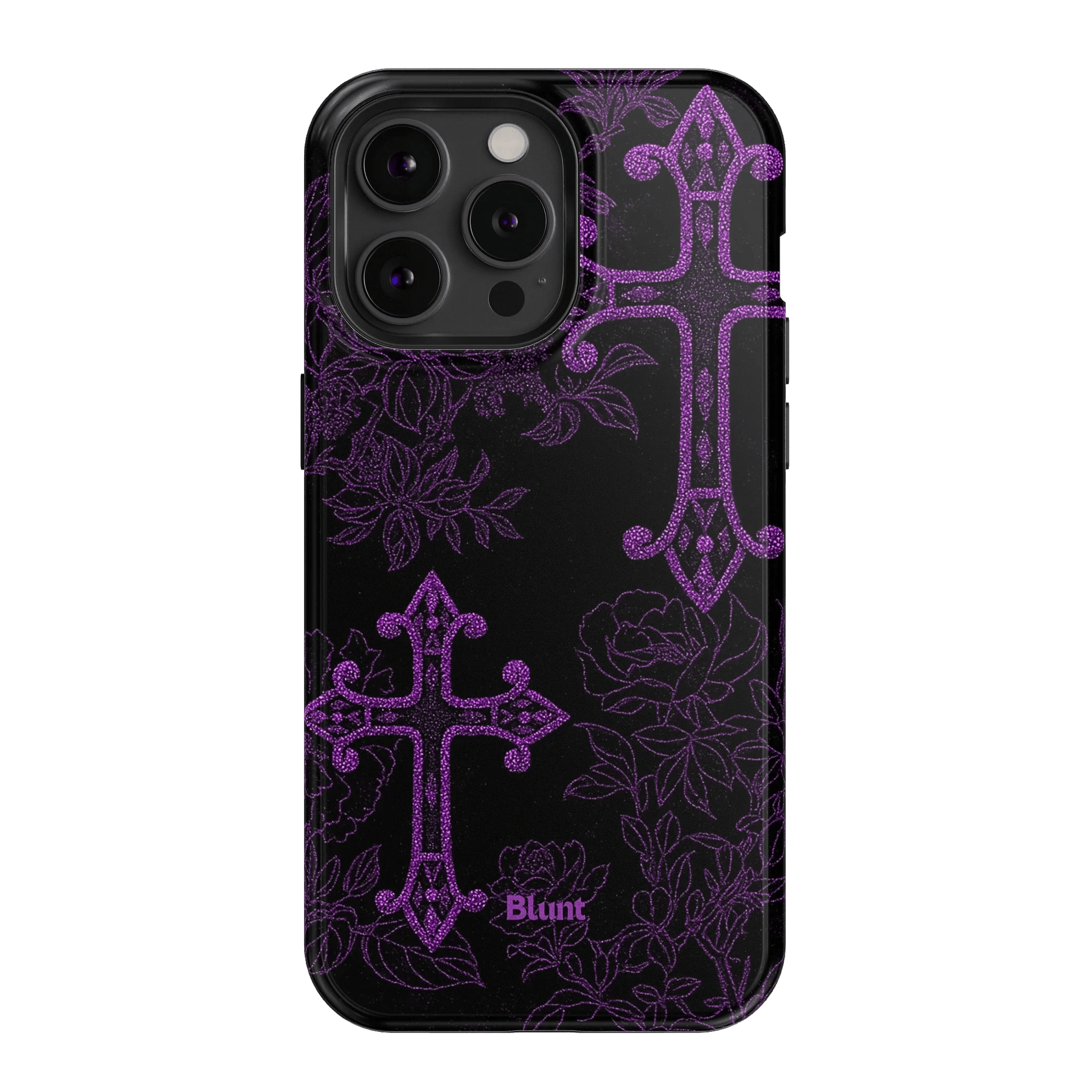 Purple Cross iPhone Case - Blunt Cases