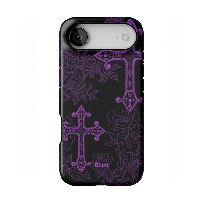 Purple Cross iPhone Case - Blunt Cases