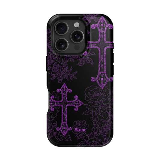 Purple Cross iPhone Case - Blunt Cases