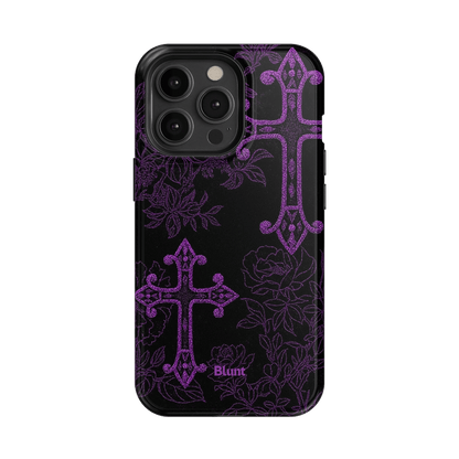 Purple Cross iPhone Case - Blunt Cases