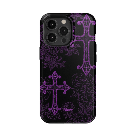Purple Cross iPhone Case - Blunt Cases