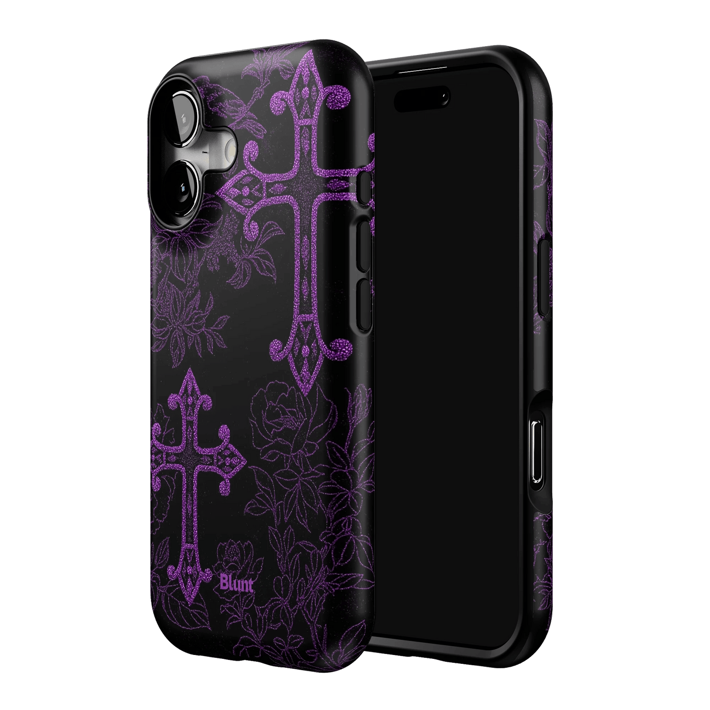 Purple Cross iPhone Case - Blunt Cases