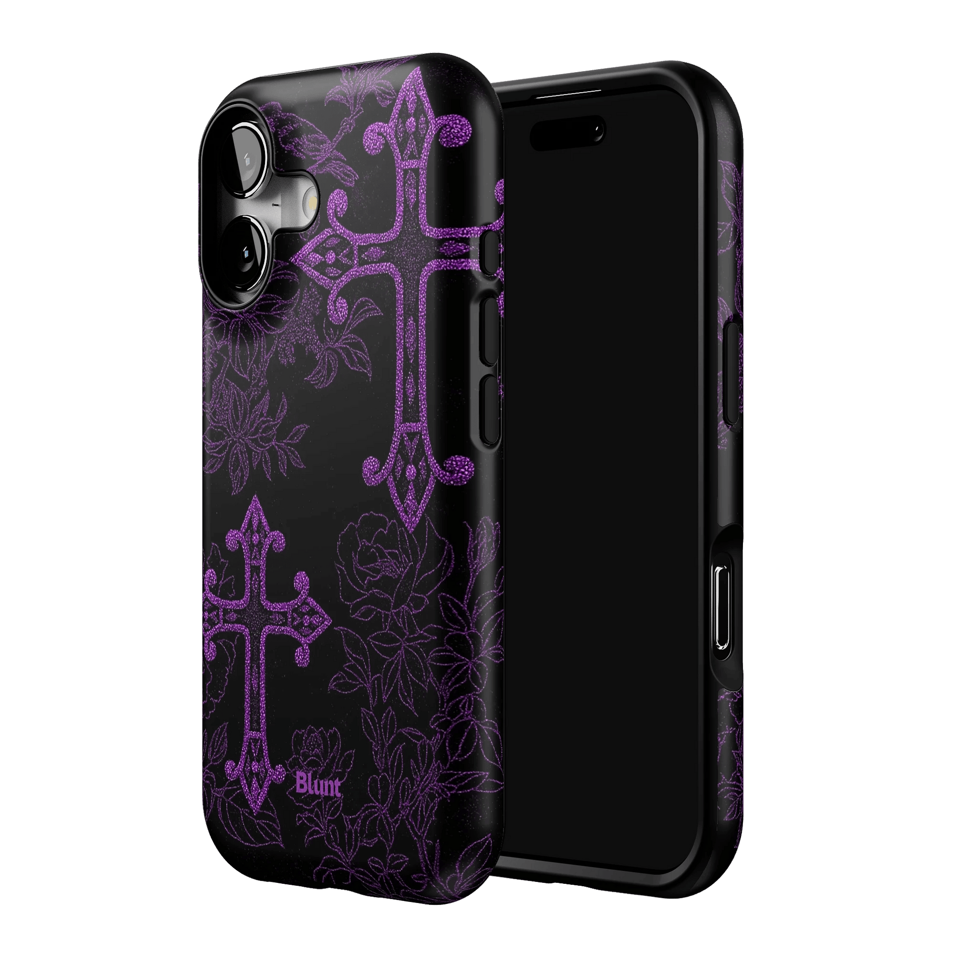 Purple Cross iPhone Case - Blunt Cases