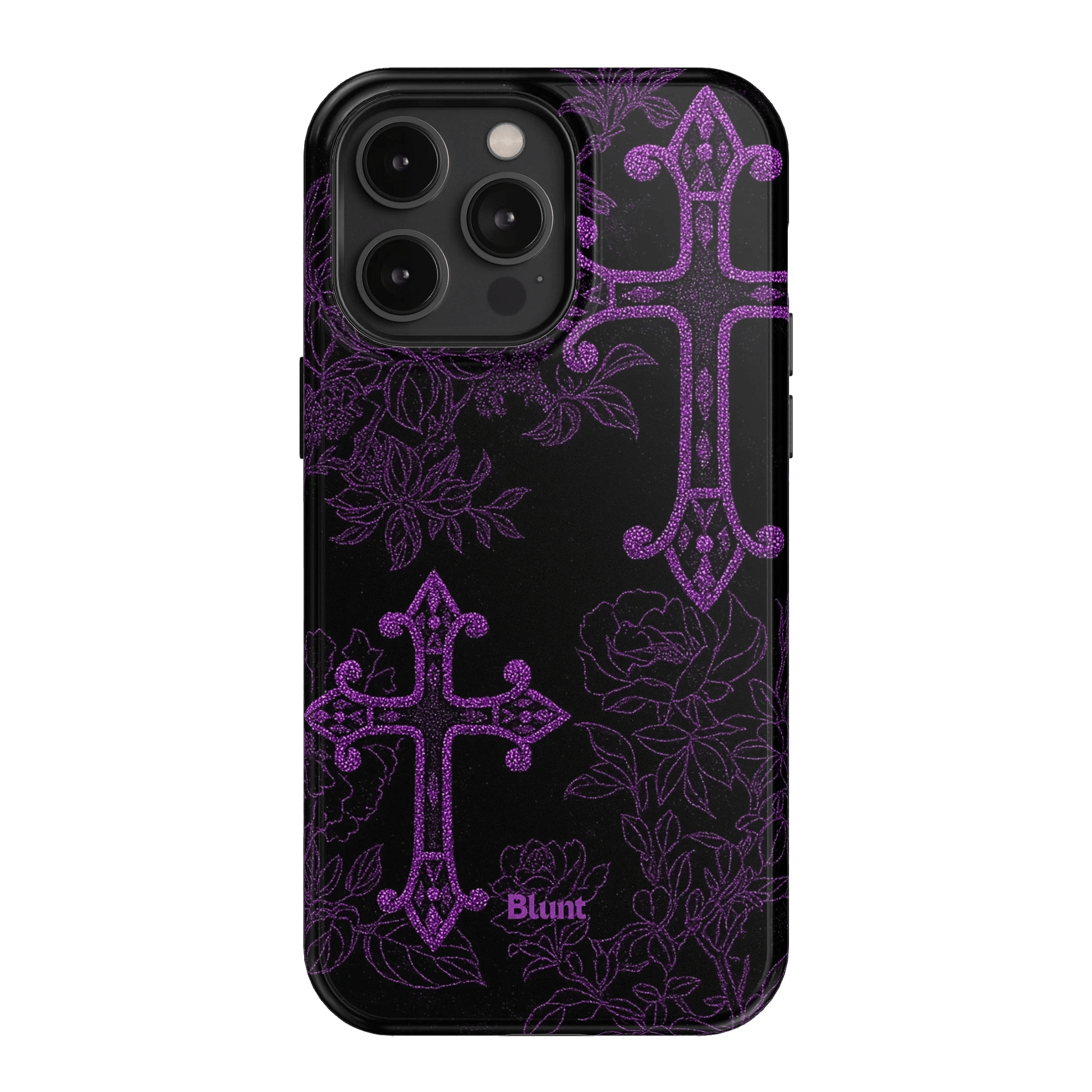 Purple Cross iPhone Case - Blunt Cases