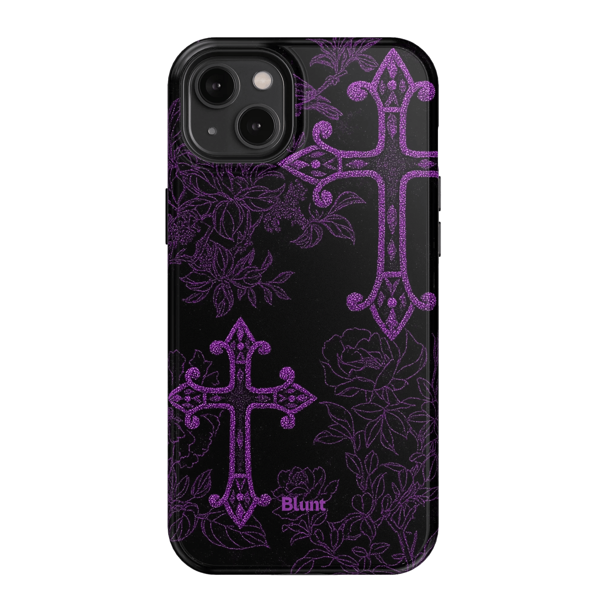 Purple Cross iPhone Case - Blunt Cases