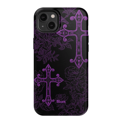 Purple Cross iPhone Case - Blunt Cases