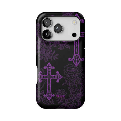 Purple Cross iPhone Case - Blunt Cases