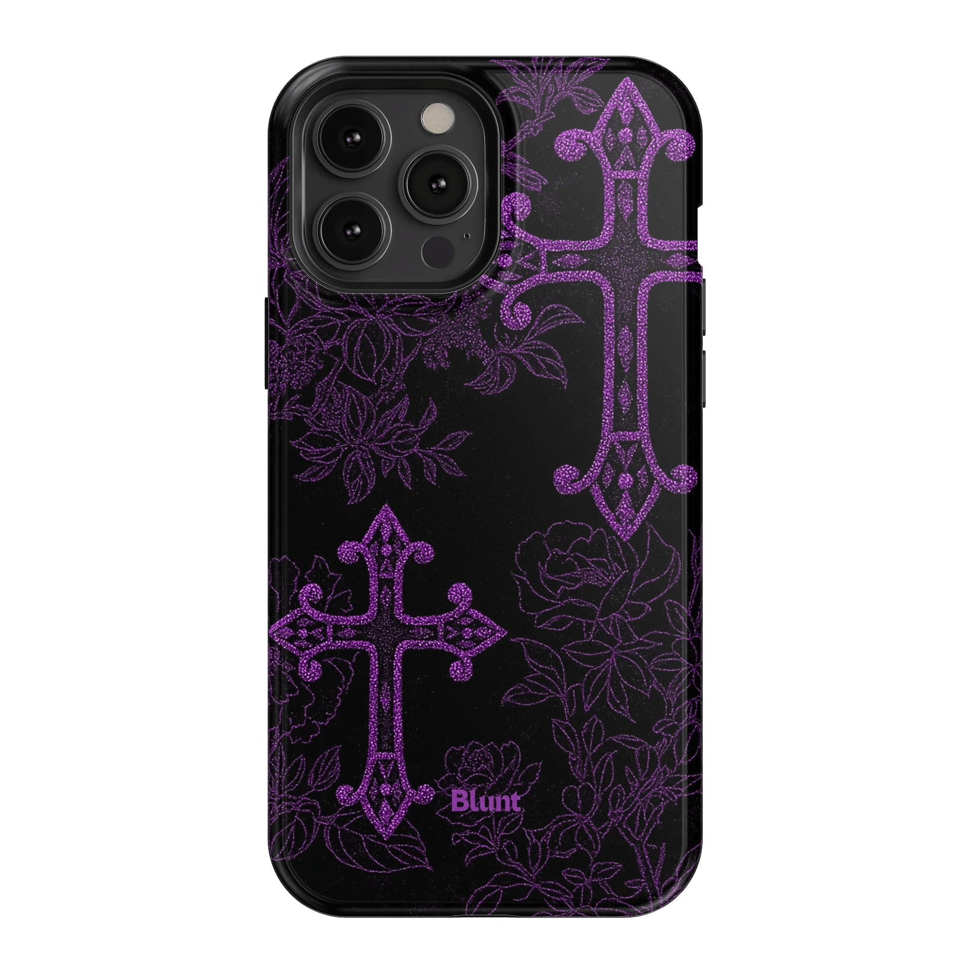 Purple Cross iPhone Case - Blunt Cases