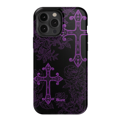 Purple Cross iPhone Case - Blunt Cases