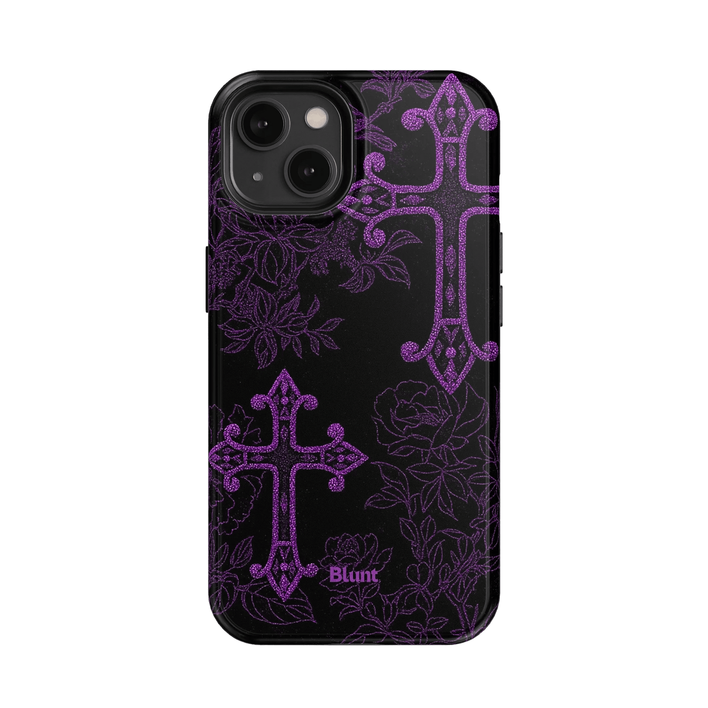 Purple Cross iPhone Case - Blunt Cases
